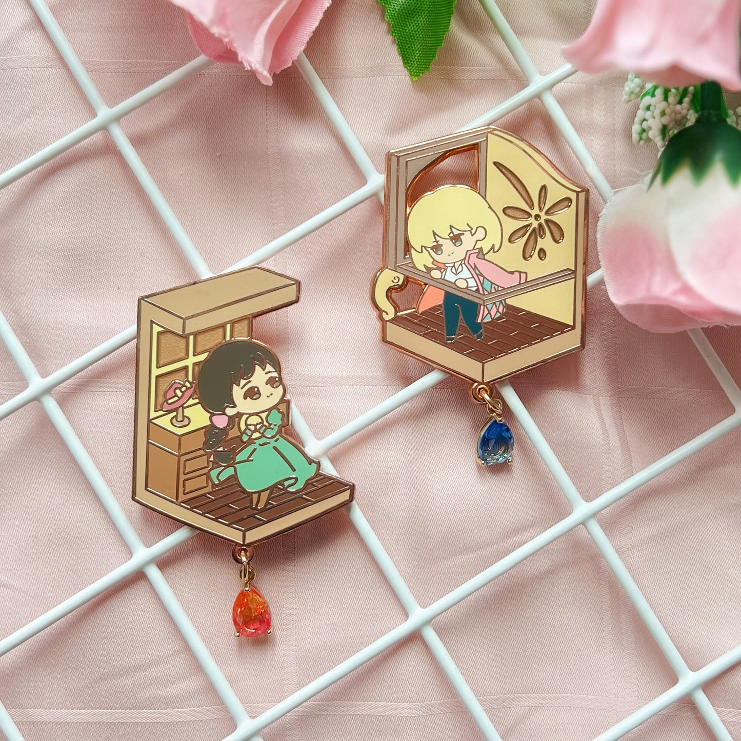Luminous Princess and Prince Enamel Pin