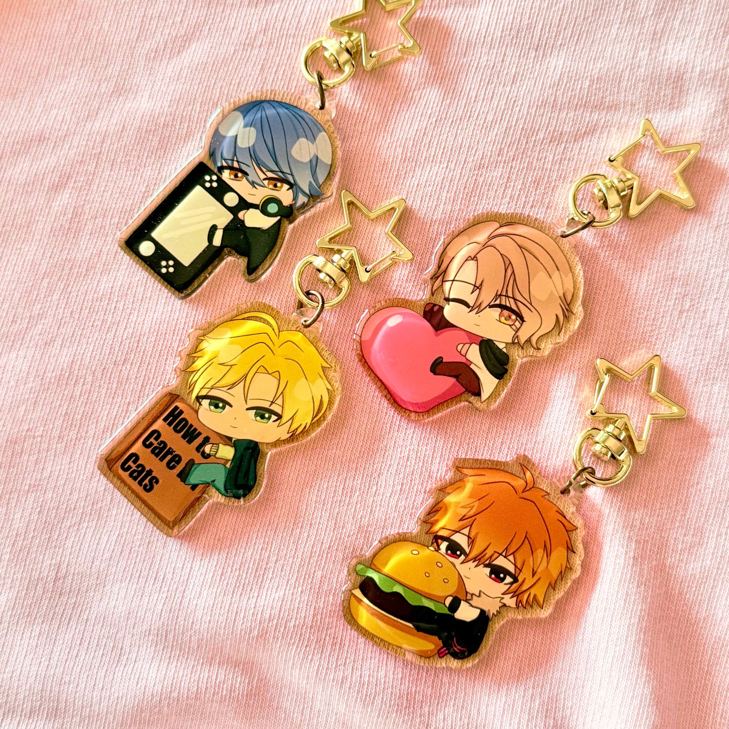 Obey Me Hugging Keychains