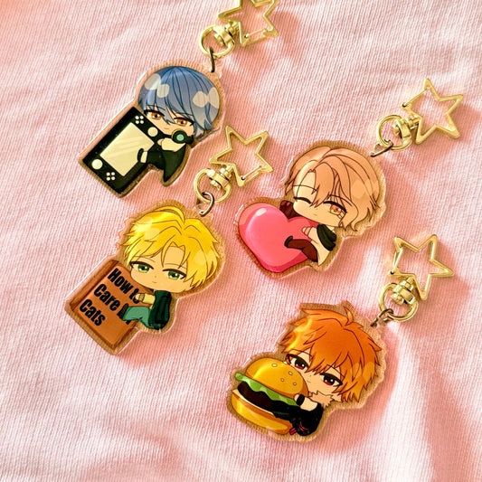 Obey Me Hugging Keychains