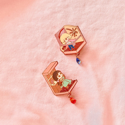 Luminous Princess and Prince Enamel Pin
