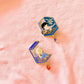 Azure Princess and Prince Enamel Pin